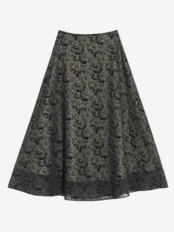 دامن زنانه فون حریر آستر دار مجلسی 20103 برنس