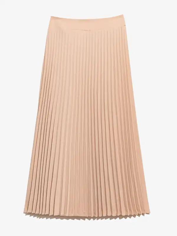 دامن زنانه کلوش پلیسه کرپ میدی نیکان برنس Bornos