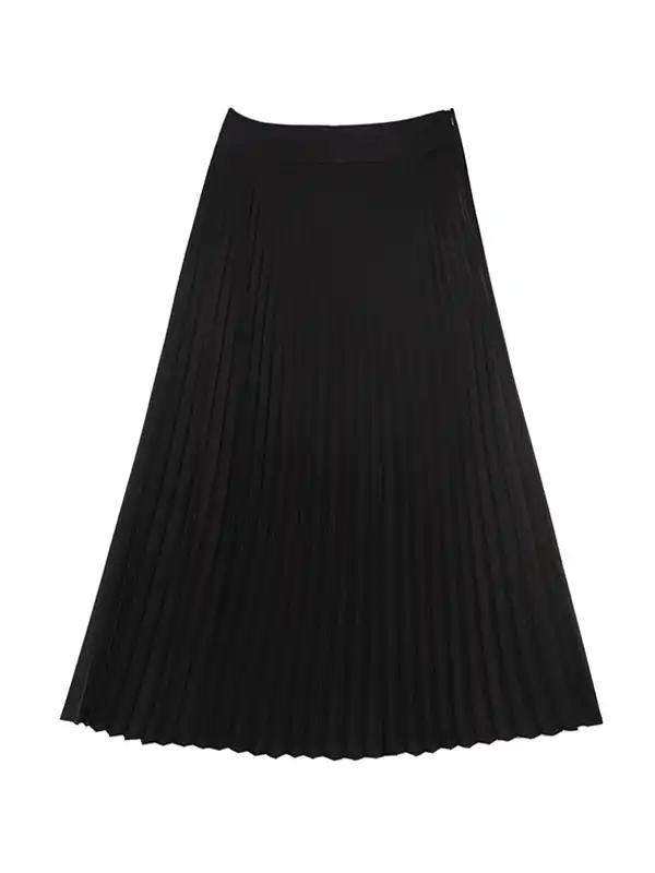 دامن زنانه کلوش پلیسه کرپ میدی نیکان برنس Bornos