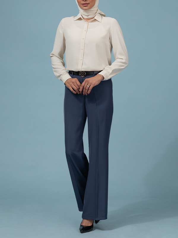 شومیز زنانه بیسیک آستین بلند 30104 برنس