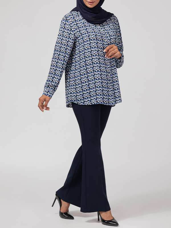 تونیک زنانه کرپ 50105 برنس