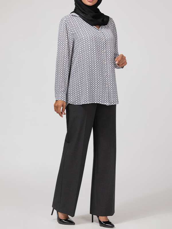 تونیک زنانه کرپ 50105 برنس