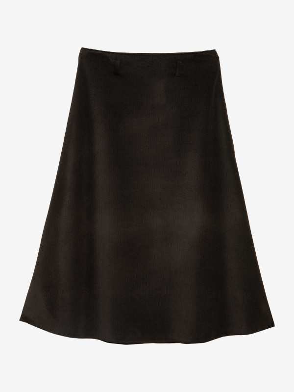 دامن سایز بزرگ مخمل پاییزه زنانه میدی 20109 برنس Bornos