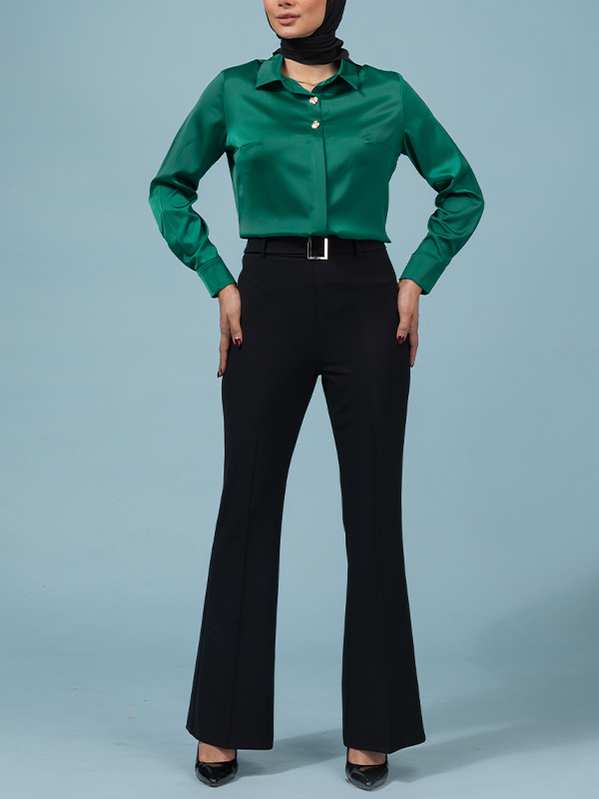 شلوار زنانه سایز بزرگ 10118 برنس Bornos