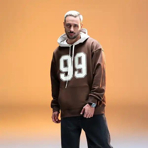 هودی قهوه ای زیگ zig مدل Inception کد 453