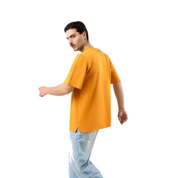 تی شرت مردانه خردلی زیگ zig مدل basic کد 280