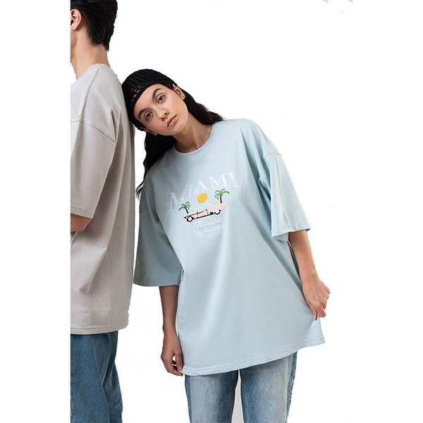 تی شرت مردانه آبی روشن زیگ zig مدل Florida کد 308 - تصویر 3