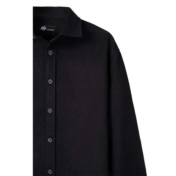پیراهن مردانه مشکی زیگ zig مدل blend کد352 - تصویر 3