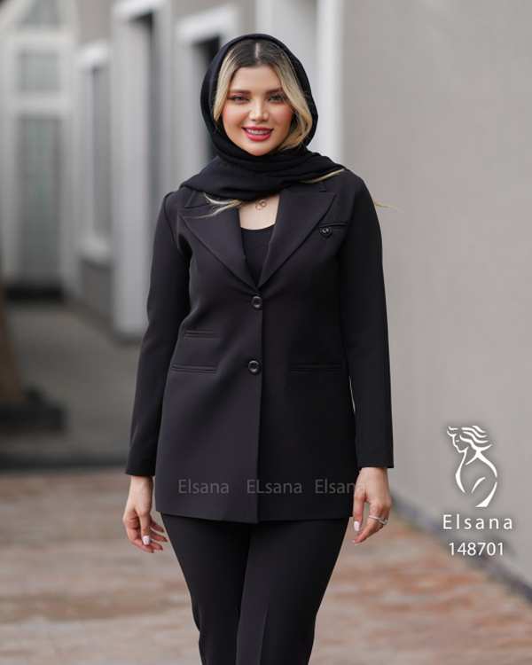 ست لباس زنانه ست کت و شلوار زنانه مدل تمنا السانا Elsana کد 1487 - تصویر 2