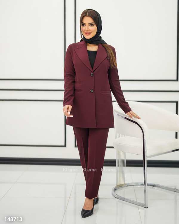 ست کت و شلوار زنانه مدل تمنا السانا Elsana کد 1487