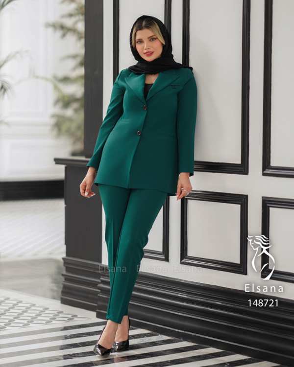 ست کت و شلوار زنانه مدل تمنا السانا Elsana کد 1487