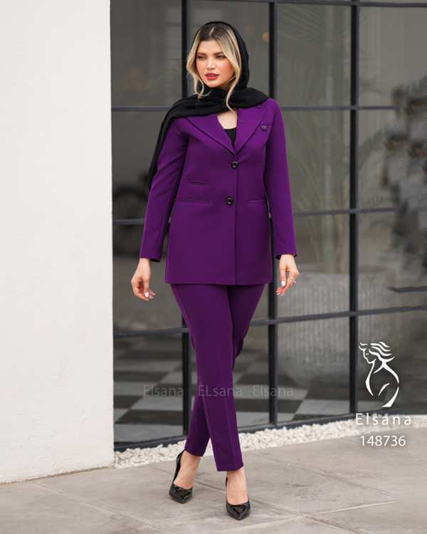 ست کت و شلوار زنانه مدل تمنا السانا Elsana کد 1487