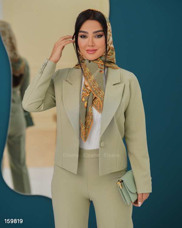 ست لباس زنانه ست کت و شلوار زنانه مدل گلسان السانا Elsana کد 1598 - تصویر 2