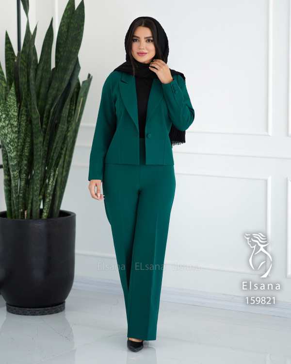 ست کت و شلوار زنانه مدل گلسان السانا Elsana کد 1598