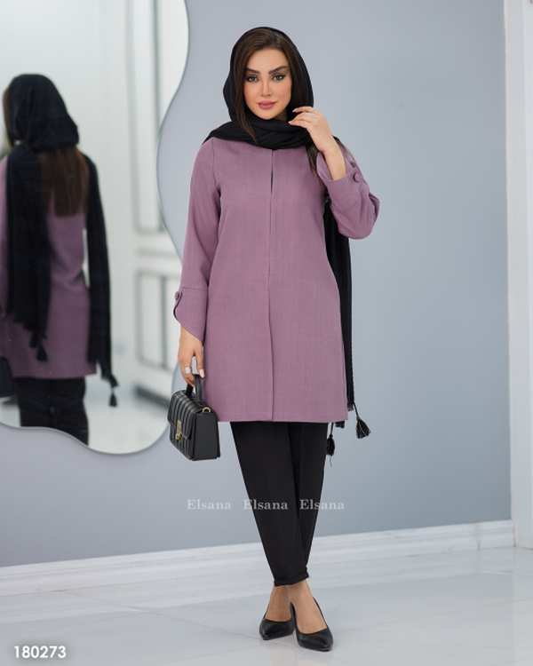 مانتو زنانه مدل ماجده السانا Elsana کد 1802