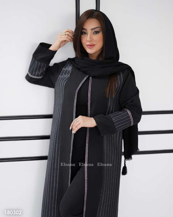 مانتو زنانه مدل آراسته سرو السانا Elsana کد 1803 - تصویر 3
