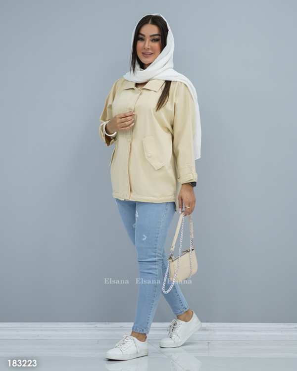 مانتو زنانه مدل ژاکلین السانا Elsana کد 1832