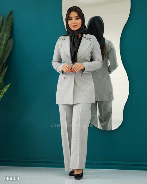 ست مانتو و شلوار اداری زنانه مدل طوبی السانا Elsana کد 1966