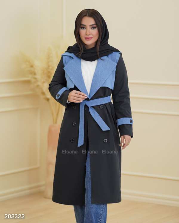 بارانی زنانه مدل نسترن جین السانا Elsana کد 2023