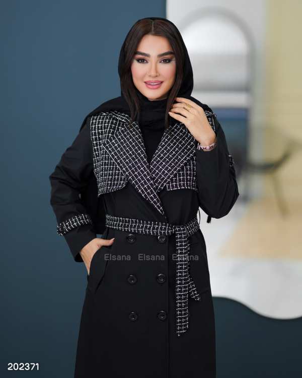 بارانی زنانه مدل نسترن لمه السانا Elsana کد 2023