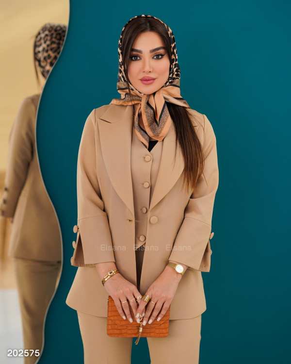 ست کت و شلوار و جلیقه زنانه مدل نازنین السانا Elsana کد 2025