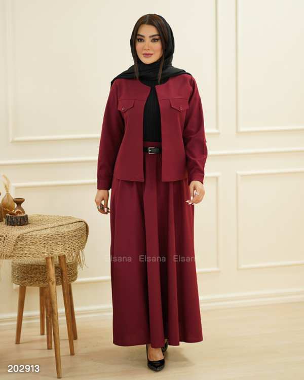 ست کت و دامن زنانه مدل ساجده السانا Elsana کد 2029
