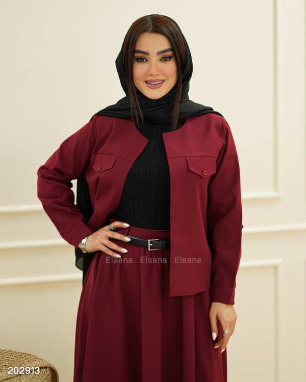 ست کت و دامن زنانه مدل ساجده السانا Elsana کد 2029 - تصویر 3