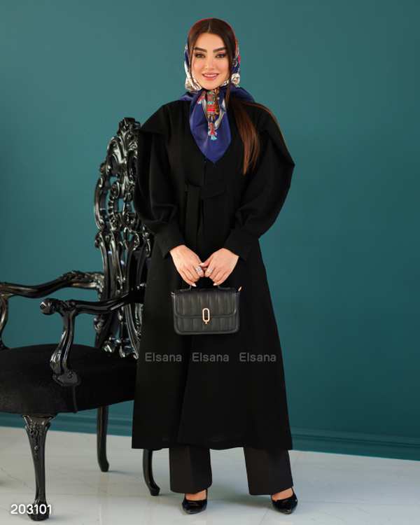 مانتو زنانه مدل راحله السانا Elsana کد 2031