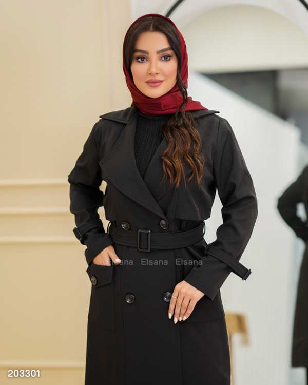 بارانی زنانه مدل ثریا السانا Elsana کد 2033