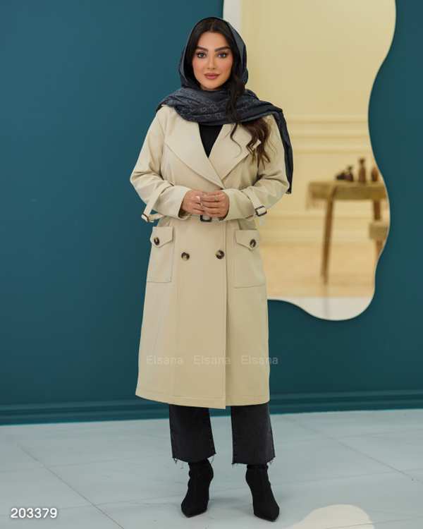 بارانی زنانه مدل ثریا السانا Elsana کد 2033