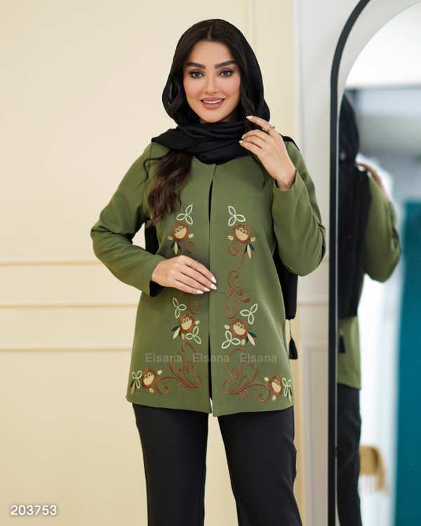 مانتو زنانه مدل نیکان السانا Elsana کد 2037