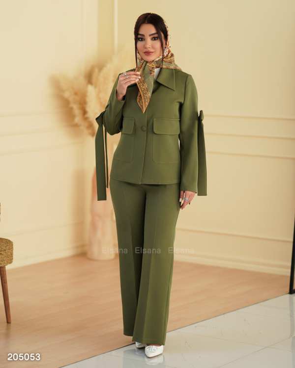 ست کت و شلوار زنانه مدل نیایش السانا Elsana کد 2050