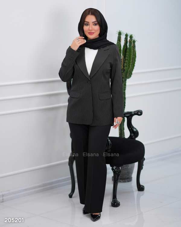 ست کت و شلوار زنانه مدل مانیان السانا Elsana کد 2052