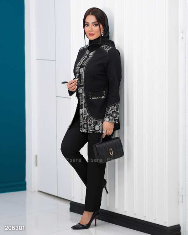 مانتو زنانه مدل نیکوان السانا Elsana کد 2063