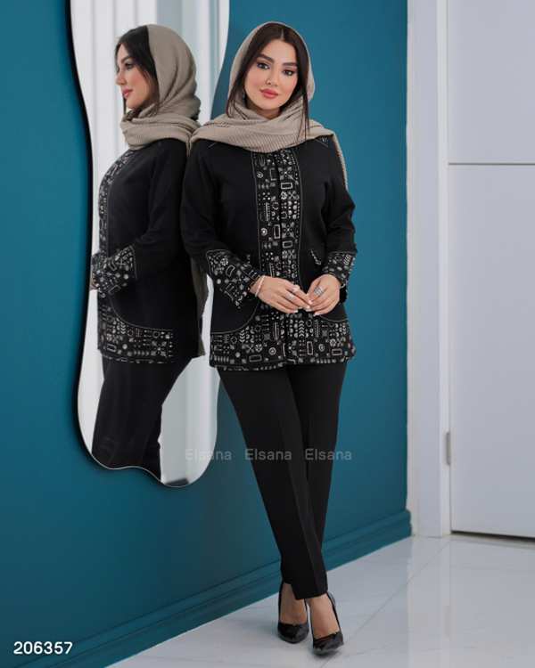 مانتو زنانه مدل نیکوان السانا Elsana کد 2063