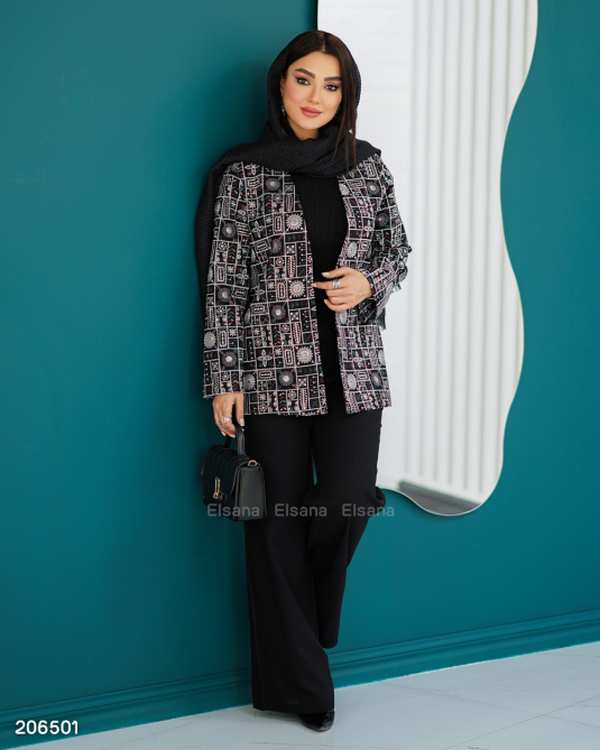 ست کت و شلوار و جلیقه زنانه مدل آینام السانا Elsana کد 2065
