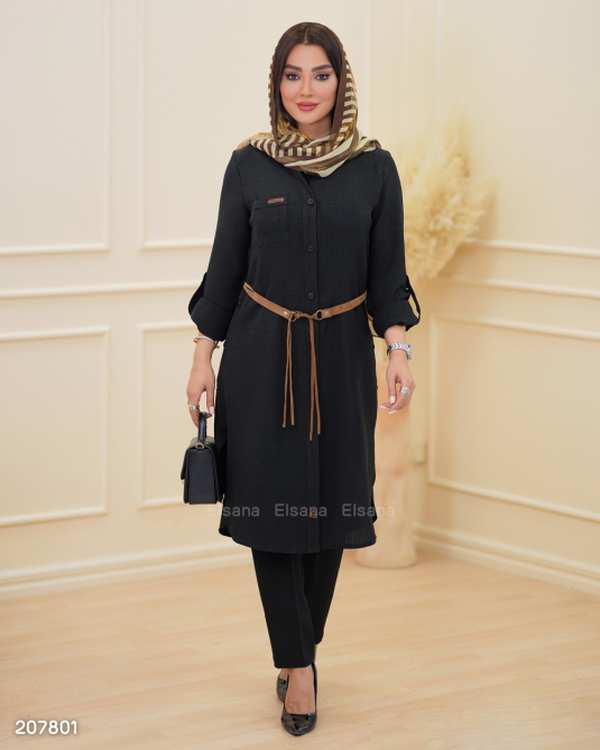 مانتو زنانه مدل محنا السانا Elsana کد 2078