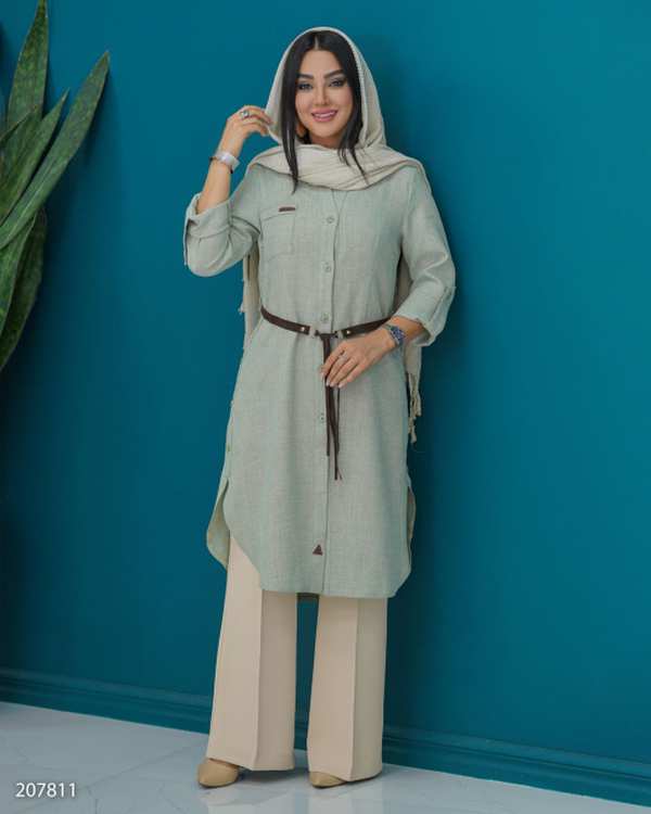 مانتو زنانه مدل محنا السانا Elsana کد 2078