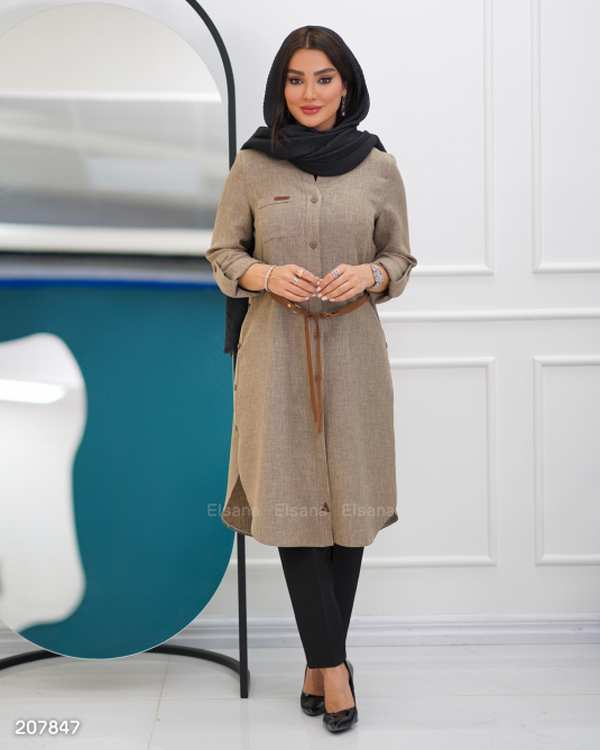 مانتو زنانه مدل محنا السانا Elsana کد 2078