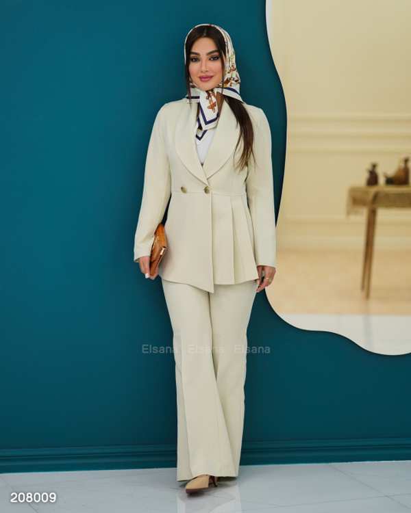 ست کت و شلوار زنانه مدل مهرکام السانا Elsana کد 2080