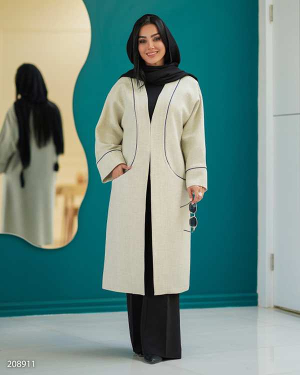 مانتو کژوال بلند زنانه مدل بردین السانا Elsana کد 2089