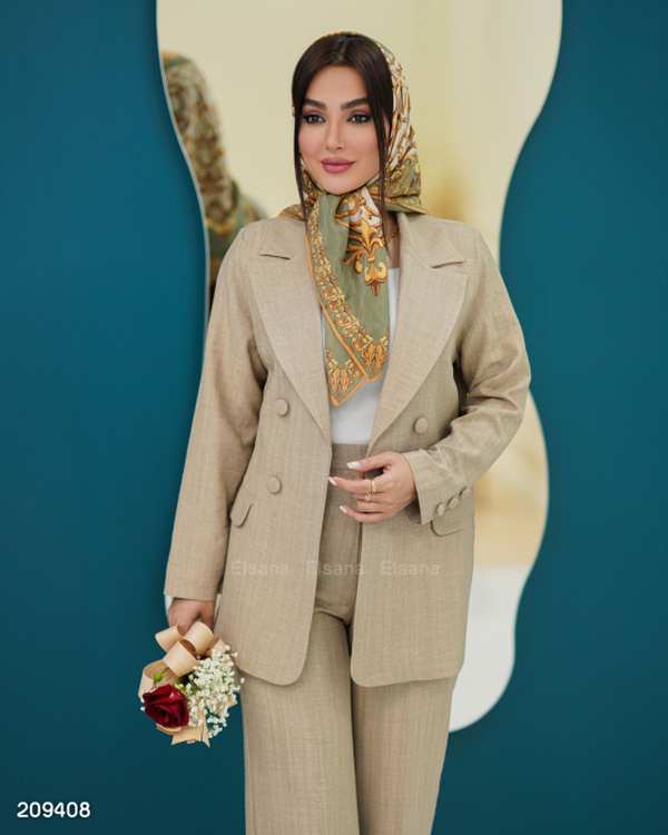 ست کت و شلوار زنانه مدل لیلیوم السانا Elsana کد 2094