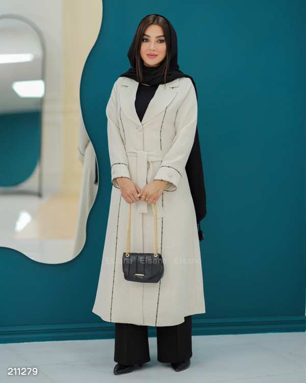 مانتو زنانه مدل پورشان السانا Elsana کد 2112