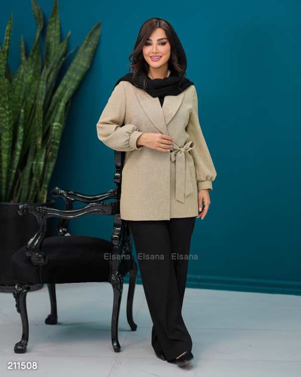 مانتو زنانه مدل تایماه السانا Elsana کد 2115