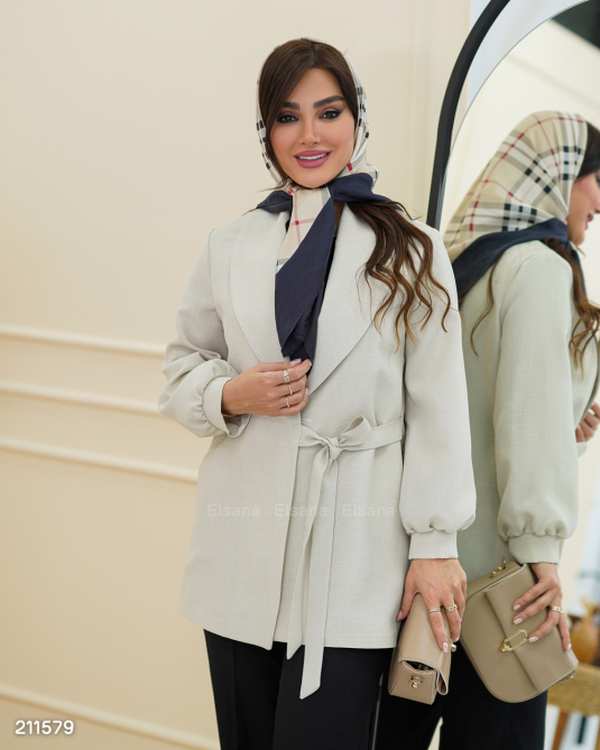 مانتو زنانه مدل تایماه السانا Elsana کد 2115