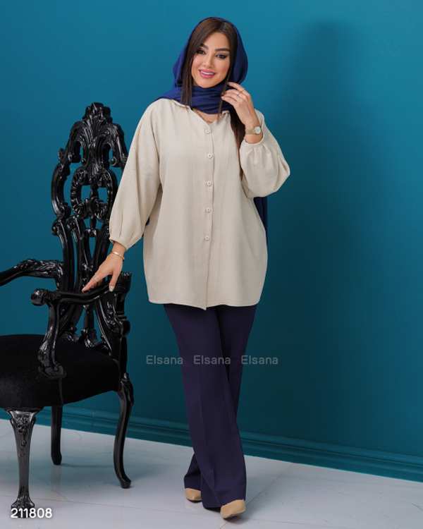 مانتو زنانه مدل کاوان السانا Elsana کد 2118