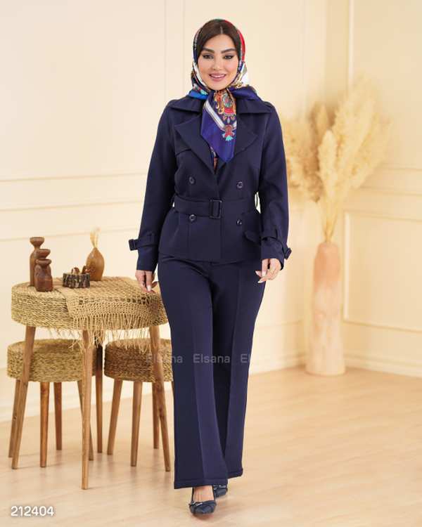 ست کت و شلوار زنانه مدل مهرنسا السانا Elsana کد 2124