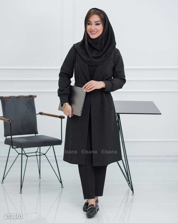 مانتو بلند زنانه مدل نیلکا دیپلمات السانا Elsana کد 2136