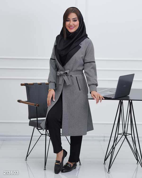 مانتو بلند زنانه مدل نیلکا دیپلمات السانا Elsana کد 2136