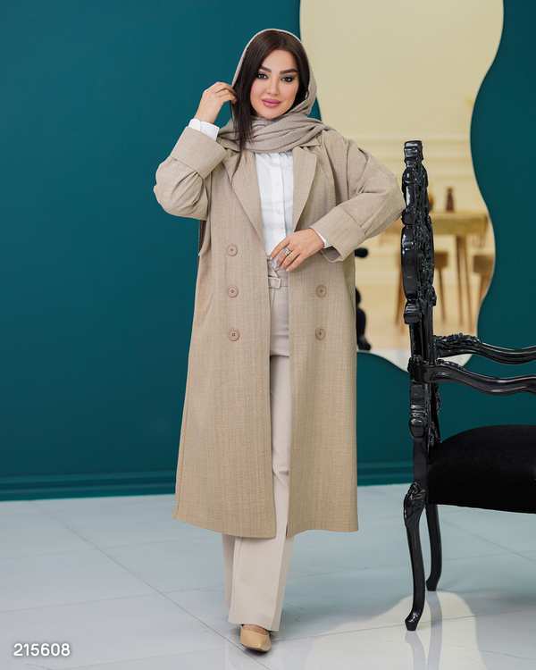 مانتو زنانه مدل گلبانو السانا Elsana کد 2156